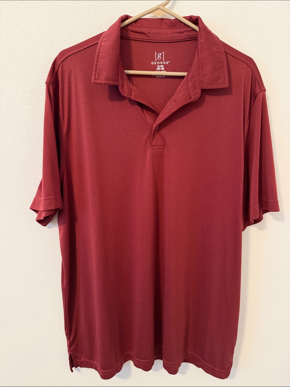 George Men's Deep Maroon Polo Shirt
